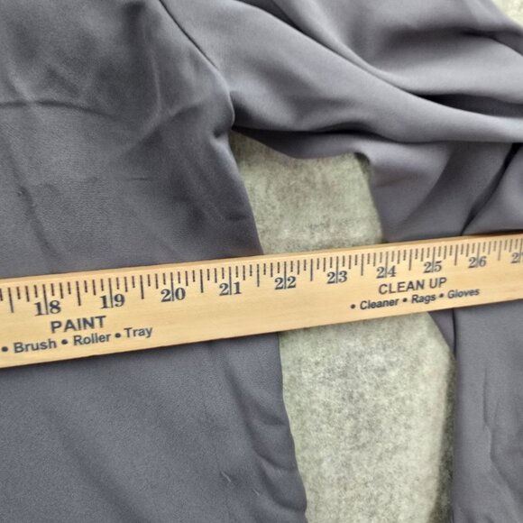 Ann Taylor Factory Womens V-Neck Blouse XL Gray Polyester Modal Blend - Picture 6 of 6